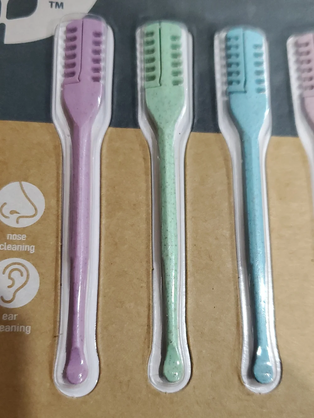 10 pack wheat straw eco friendly nose hair trimmer and ear cleaner set brand new